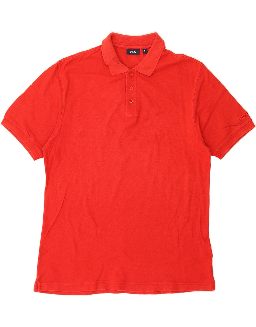 FILA Mens Polo Shirt XL Red Cotton Vintage Fila and Second-Hand Fila from Messina Hembry 