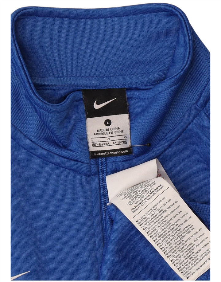 Chłopięca kurtka dresowa Nike Graphic 12-13 lat, duża niebieska, z blokami kolorów