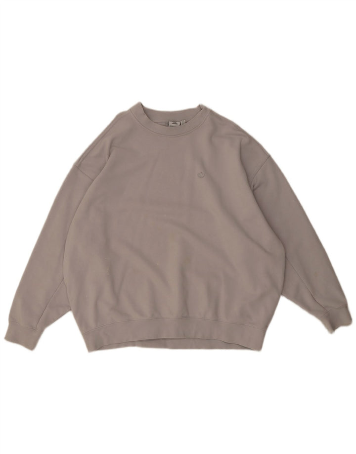 Damska bluza oversize Adidas, UK 10, mała, szara bawełna
