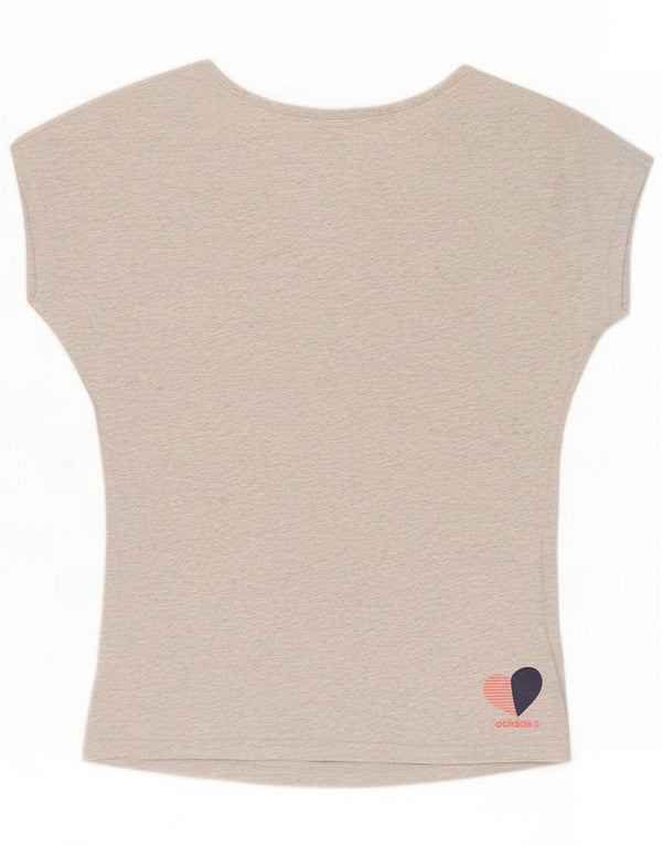 Damska koszulka z grafiką Neo Label Top UK 12 Medium Grey Cotton
