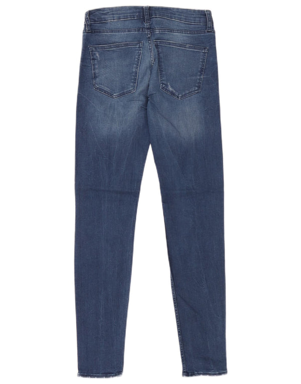 Damskie jeansy skinny Zara EU 34 2XS W24 L28 Granatowe