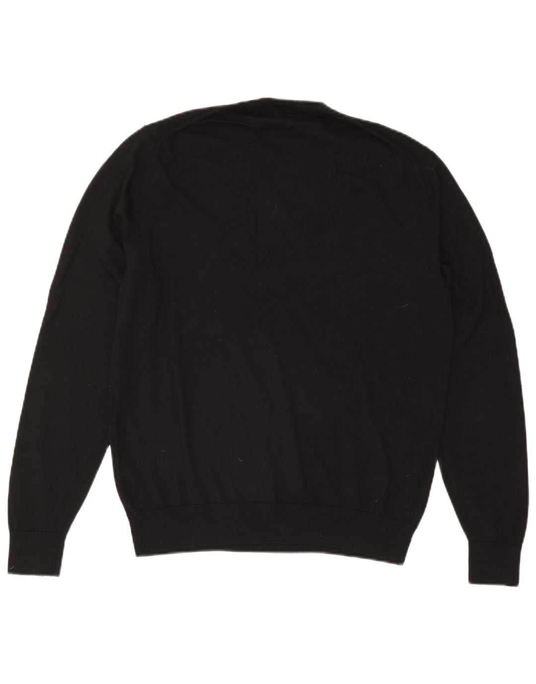 Męski sweter Paul Smith z okrągłym dekoltem, duży, czarny, wełniany