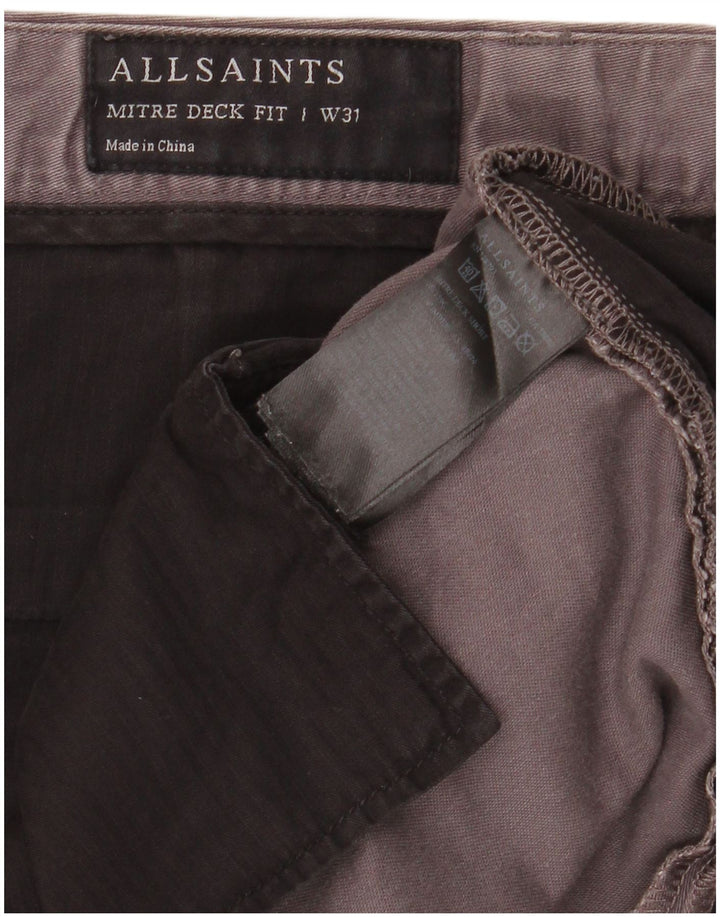 Męskie spodenki Chino All Saints W31 Średnioszare, bawełniane