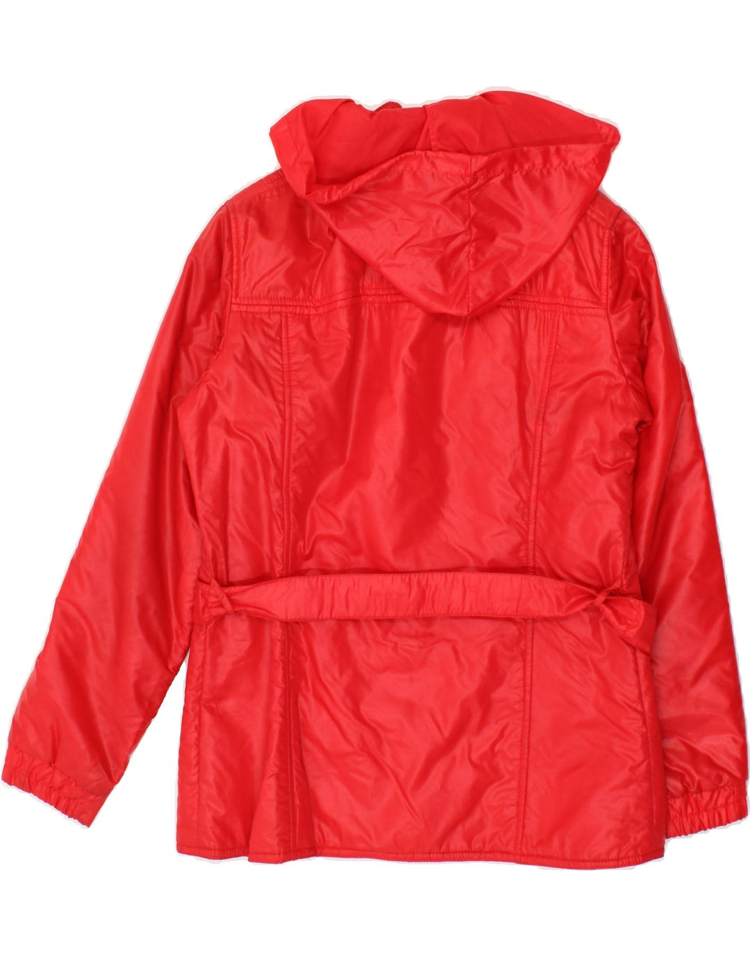 VINTAGE Womens Hooded Utility Jacket IT 46 Large Red Vintage Vintage and Second-Hand Vintage from Messina Hembry 