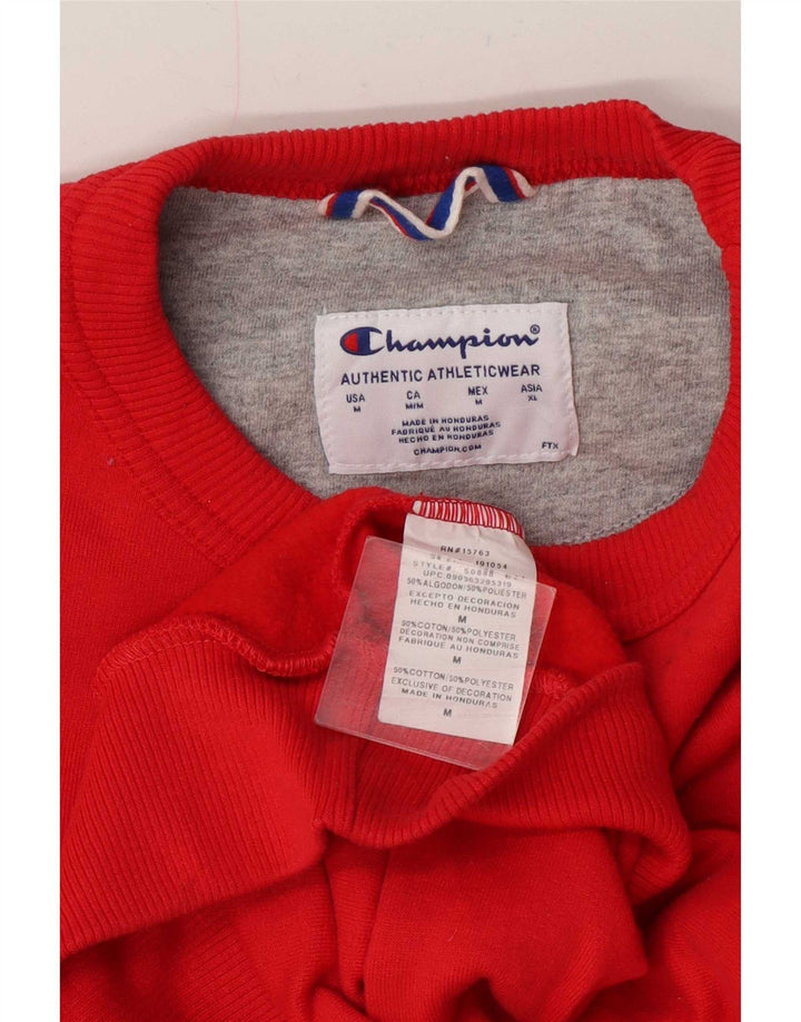 Męska bluza Champion, bluza męska, średnia czerwona, bawełniana
