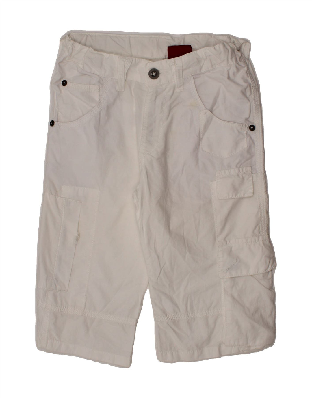 LEVI'S Boys Bermuda Shorts 7-8 Years W23 White Cotton Vintage Levi's and Second-Hand Levi's from Messina Hembry 