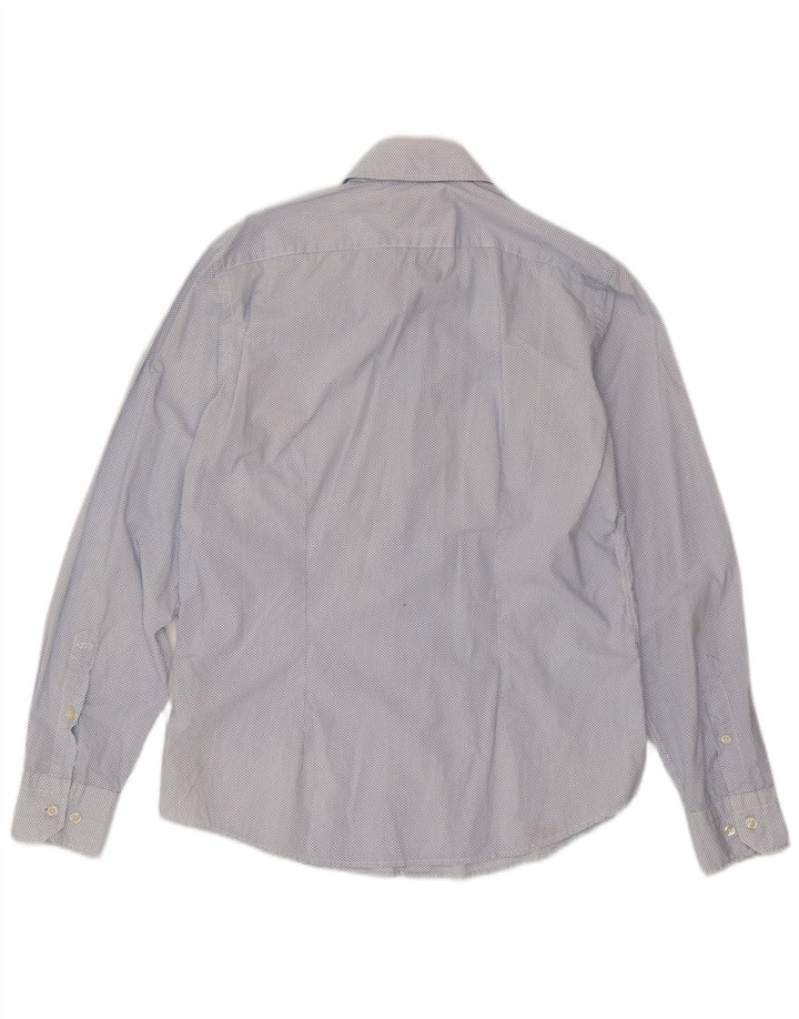 Koszula męska Gas, duża, bawełniana w niebieskie cętki