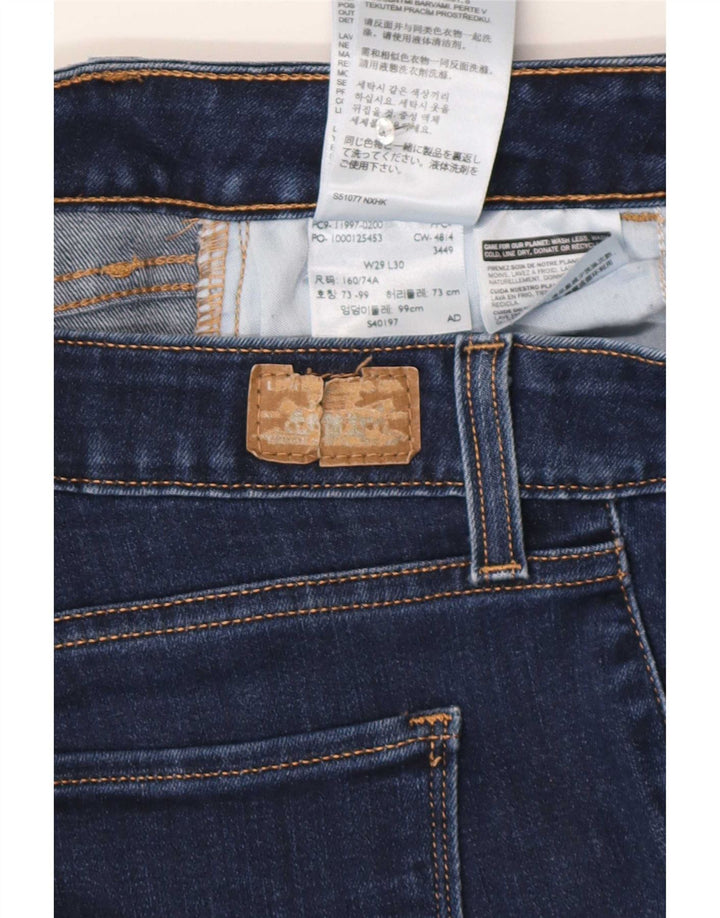 Damskie legginsy Levi's Cropped Jeans W29 L26 Niebieska bawełna