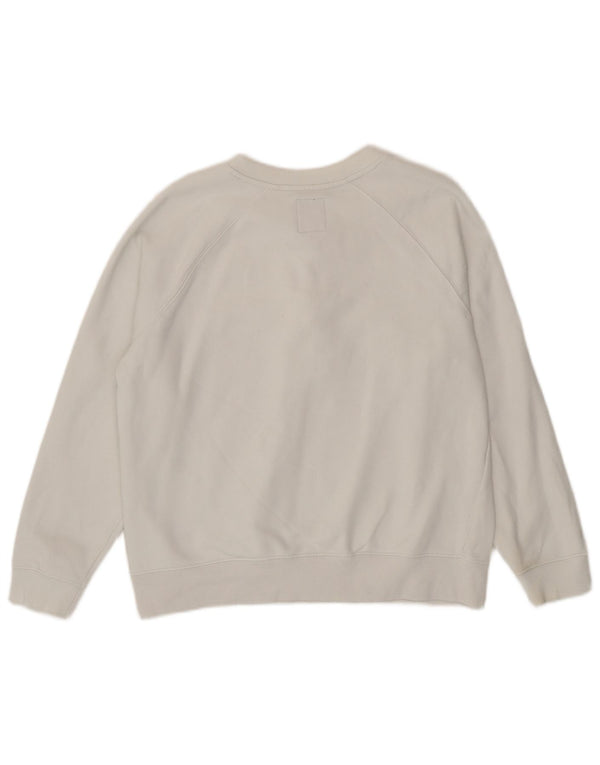 Damska bluza Crew Clothing Jumper UK 14, duża, biała, bawełniana