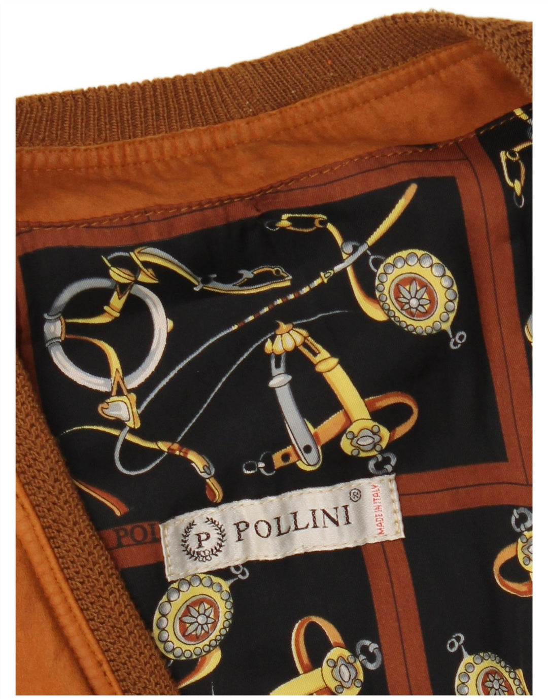 Kamizelka męska skórzana Pollini UK 40 duża brązowa