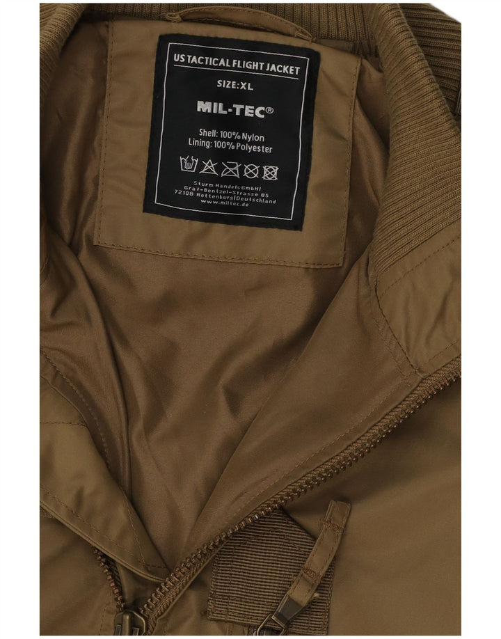 Męska kurtka lotnicza Mil-Tec Flight Aviator UK 42 XL, nylon khaki