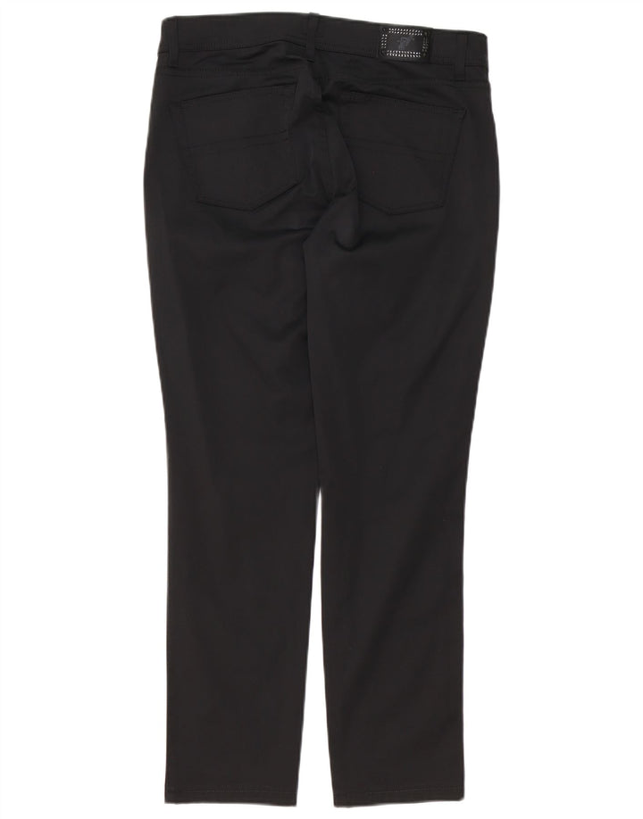 Damskie spodnie codzienne Trussardi Slim Fit W31 L29 Czarny poliester