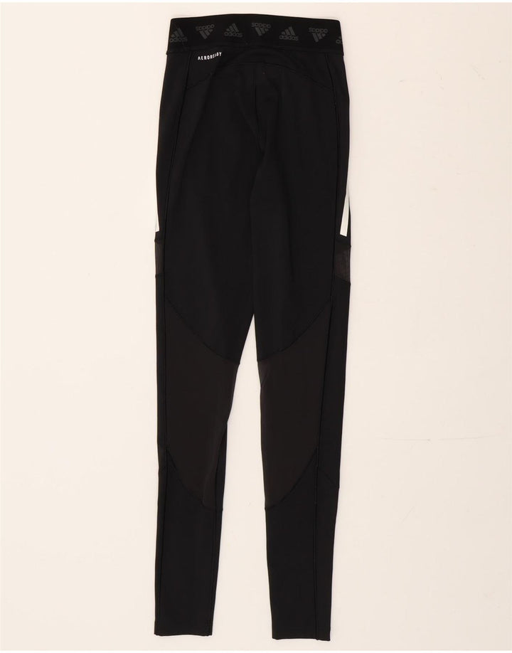 Damskie legginsy Adidas Graphic UK 4/6 XS Czarny poliester