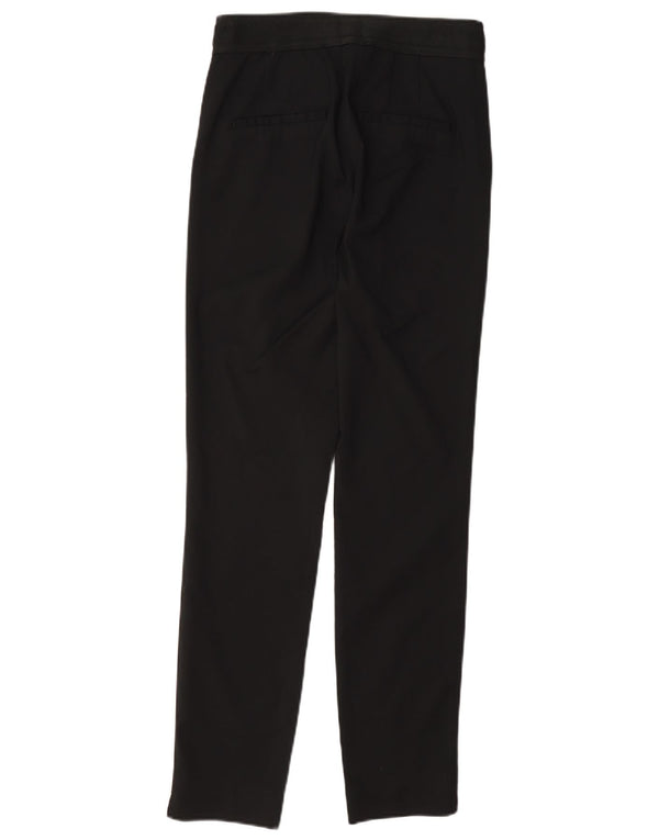 Spodnie damskie Zara Slim Fit Capri, małe W26 L22, czarne, bawełniane