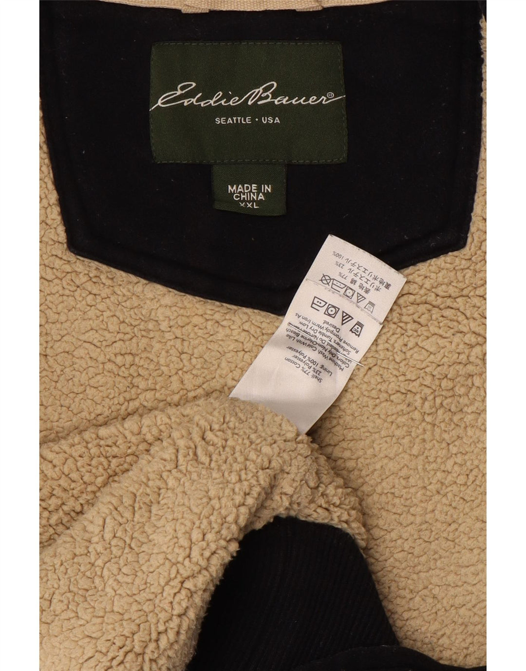 Eddie Bauer Męska kurtka dresowa 2XL granatowa, bawełniana