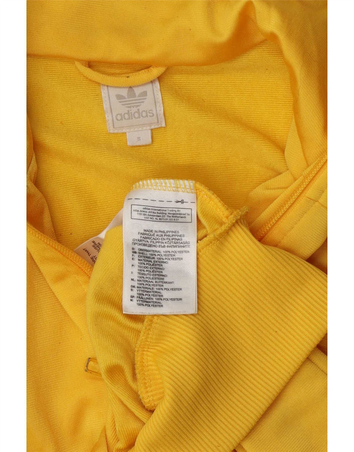 Adidas Męska bluza dresowa o luźnym kroju, mała, żółta poliester