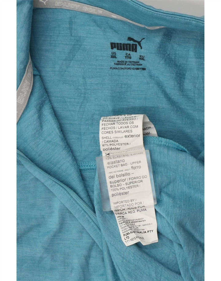 Damska bluza Puma z zamkiem błyskawicznym UK 20 2XL Niebieski poliester