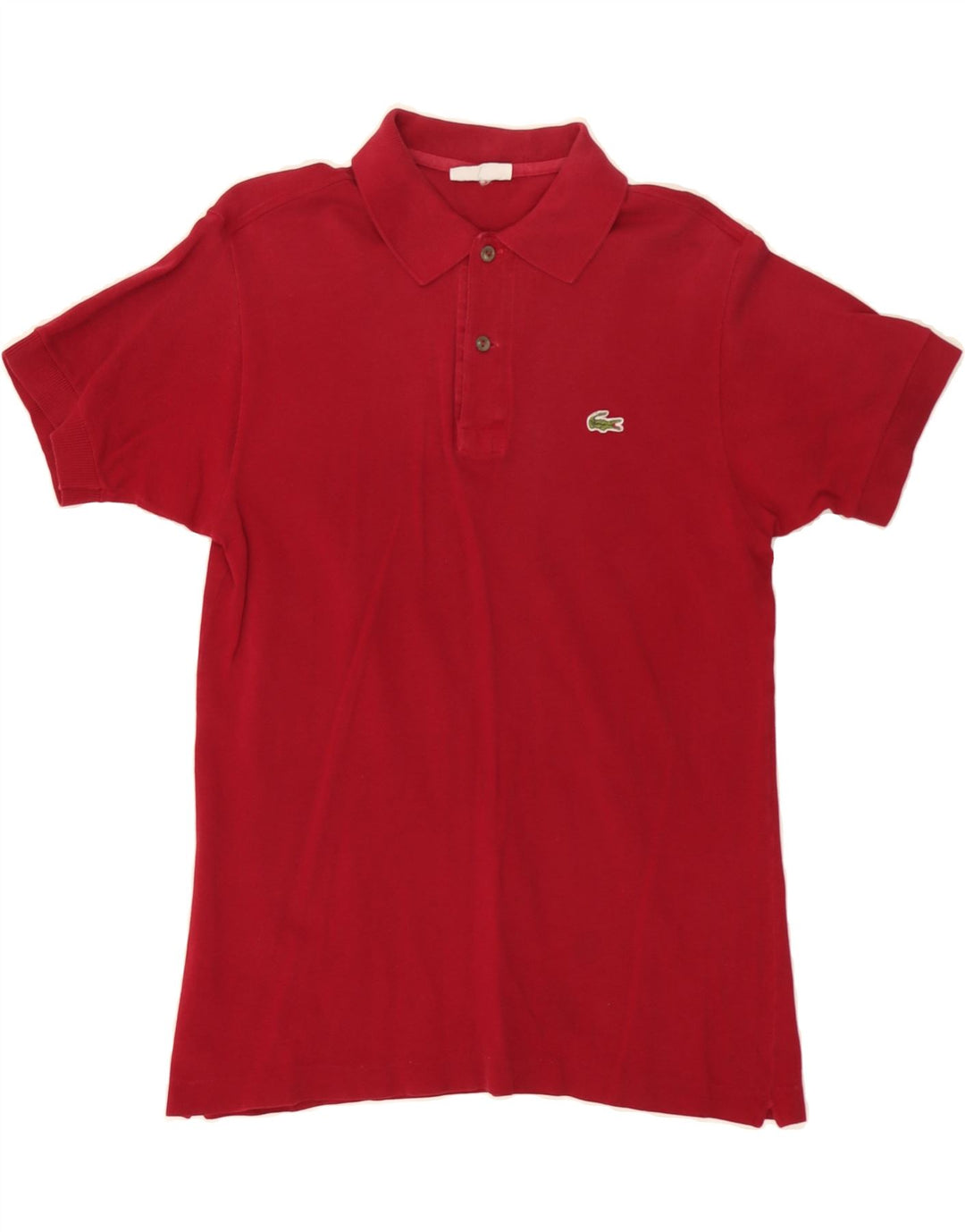 LACOSTE Mens Polo Shirt Small Red Cotton Vintage Lacoste and Second-Hand Lacoste from Messina Hembry 