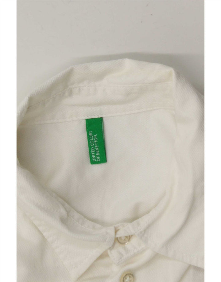 Koszula męska Benetton, mała, biała