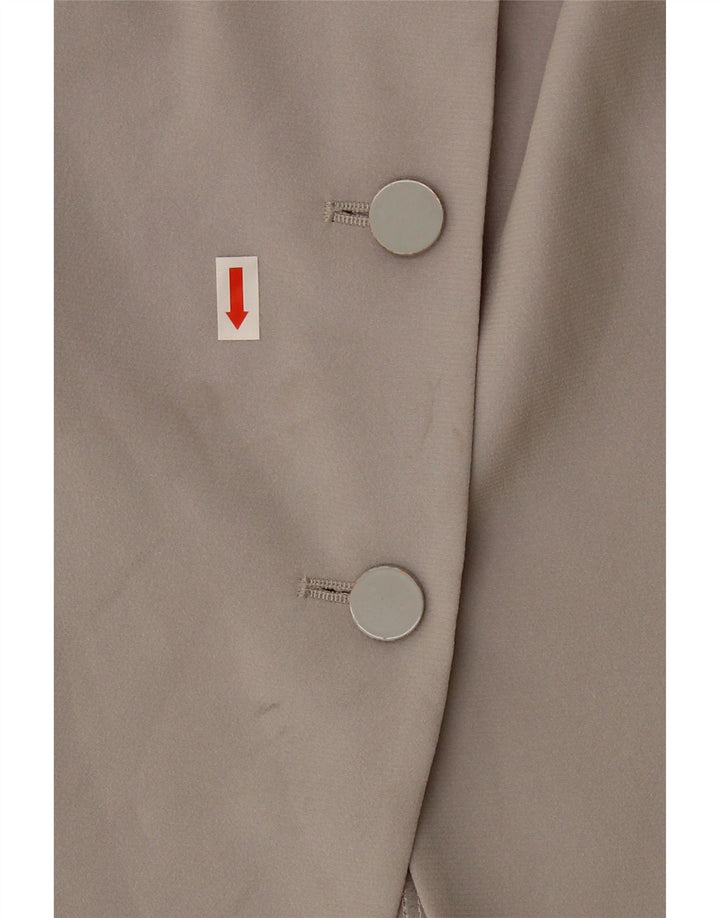 MARIO PUCCI CECCONI Womens Blazer Jacket IT 44 Medium Grey Colourblock Vintage Mario Pucci Cecconi and Second-Hand Mario Pucci Cecconi from Messina Hembry 