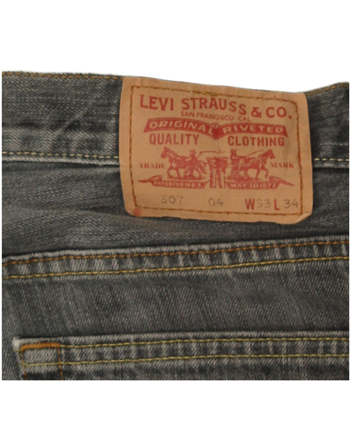 Męskie jeansy Levi's 507 Bootcut W33 L28 Szare