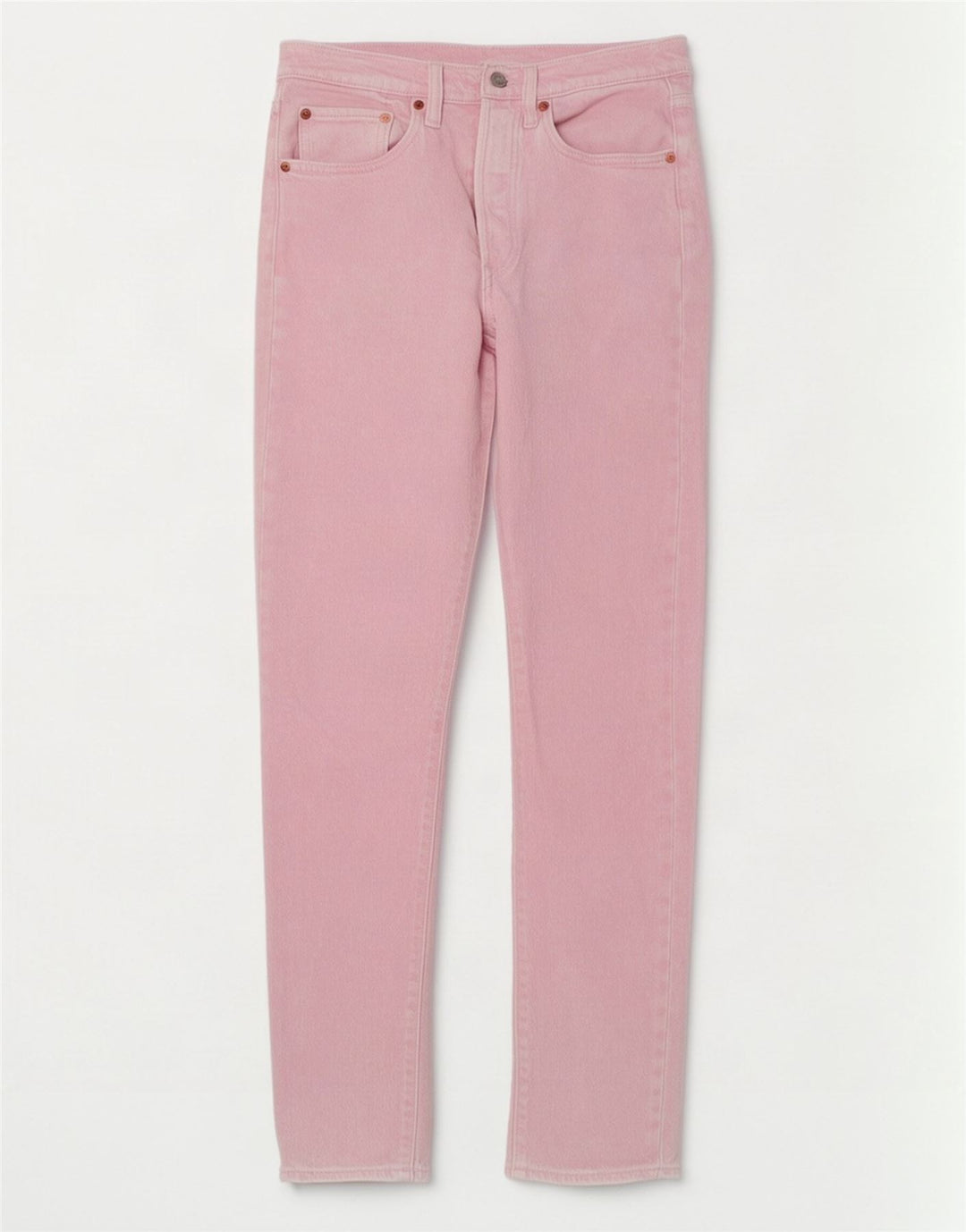 Damskie jeansy Levi's 501 Straight Small W27 L29 Różowe