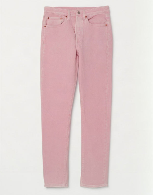 Damskie jeansy Levi's 501 Straight Small W27 L29 Różowe