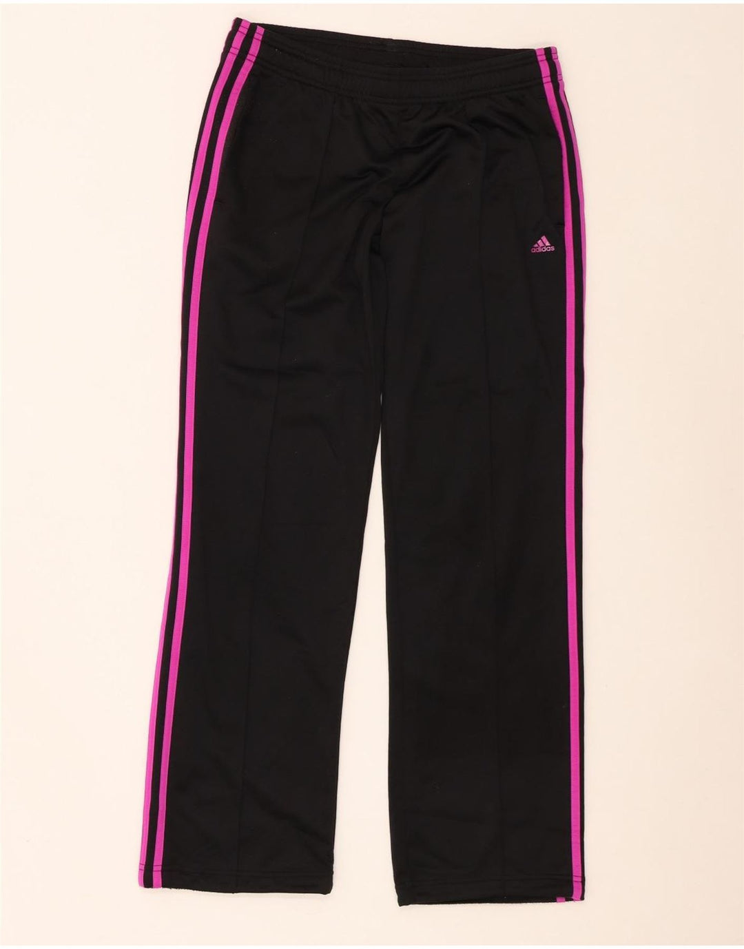 Damskie spodnie dresowe Adidas UK 8/10, małe, czarne, poliestrowe