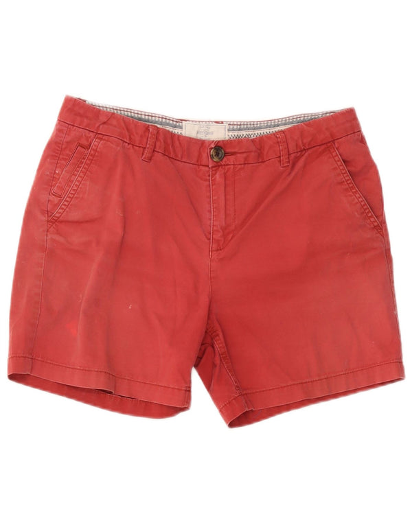 Damskie spodenki Chino Fat Face UK 10 Small W32 Czerwone bawełniane