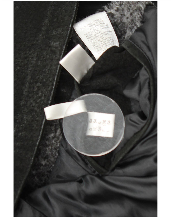 Vintage męska skórzana kurtka UK 42 XL czarna skóra Fair Isle