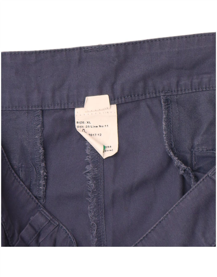 Męskie spodenki cargo Decathlon Quechua XL W38 granatowe