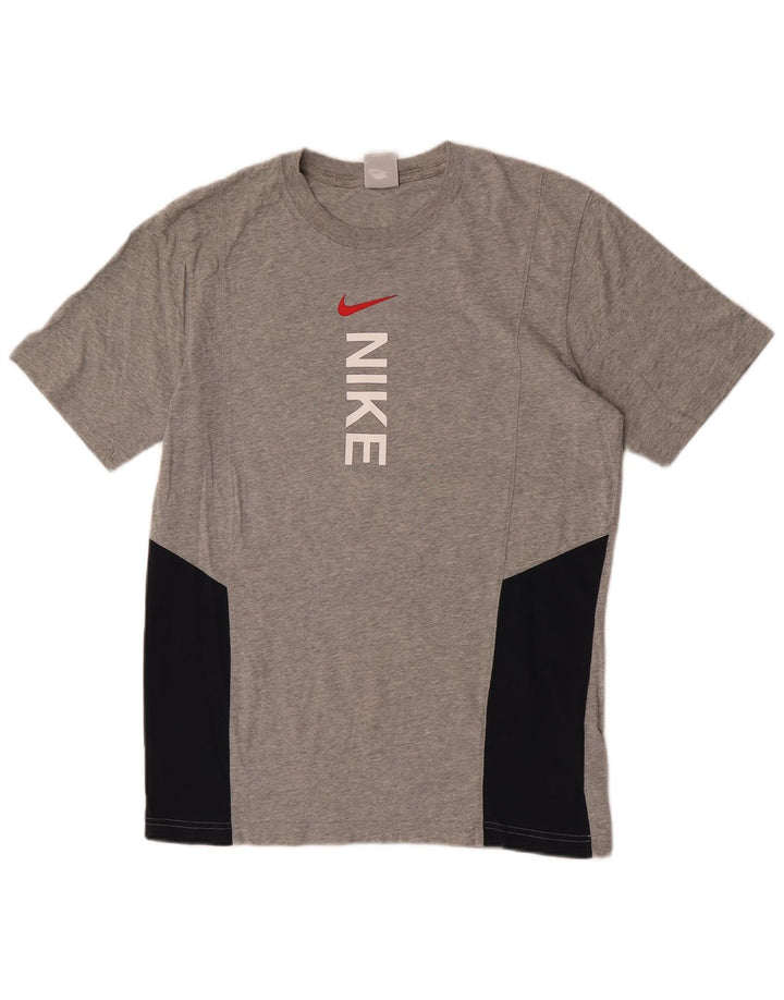 Męska koszulka z grafiką Nike, bawełniana koszulka w kolorze średniej szarości