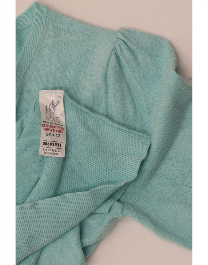 Sweter damski Marks & Spencer UK 12 Średni turkusowy wiskoza