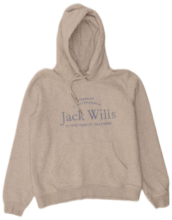 Damska bluza z kapturem Jack Wills, UK 12, średnia szara, nakrapiana bawełna