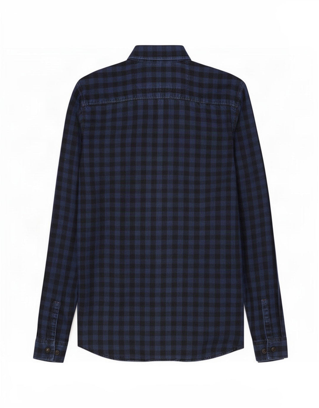 Męska koszula robocza Jack & Jones, mała, granatowa, bawełniana w kratkę