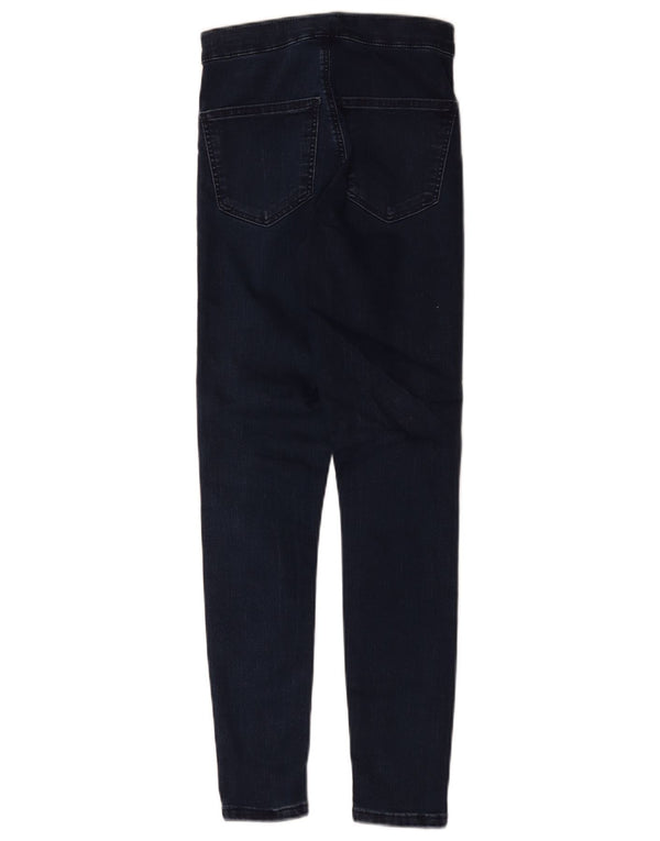 Damskie jeansy Skinny Joni Topshop W26 L26 Granatowe, bawełniane