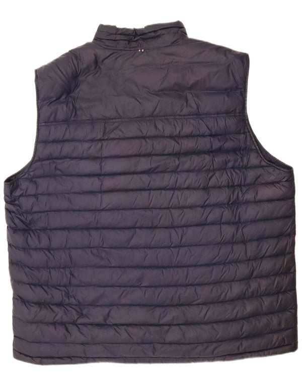Męska wysoka wyściełana kamizelka Tommy Hilfiger UK 48 4XL Granatowy nylon