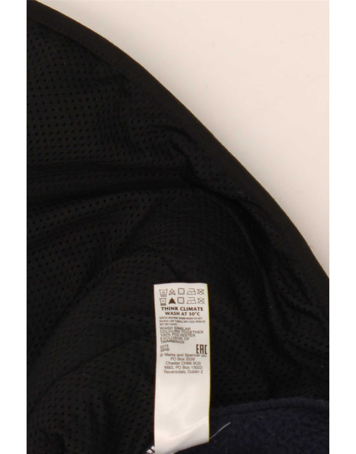 Męska kurtka polarowa Marks & Spencer UK 46 3XL granatowa, poliestrowa
