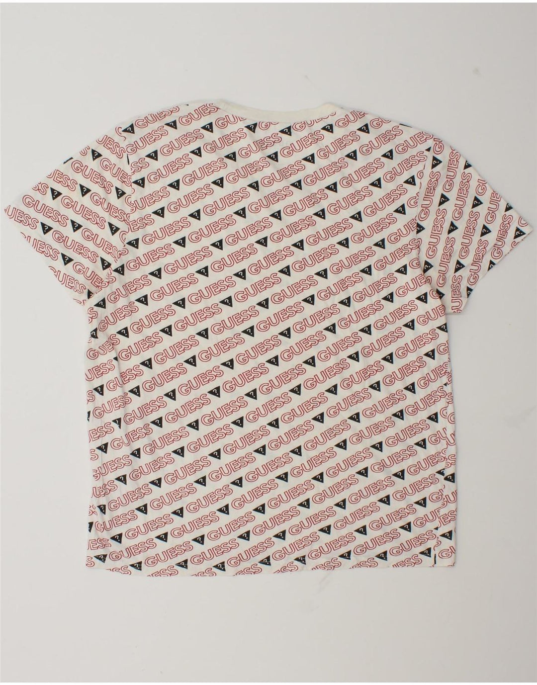 Męski T-shirt Guess z grafiką, duży, biały