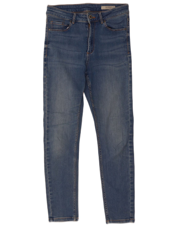 Marks & Spencer Damskie Skinny Jeans UK 8 Small W28 L26 Niebieskie bawełniane