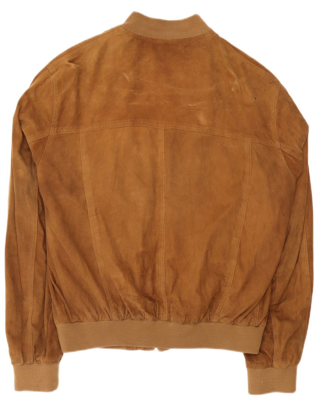 Vintage męska zamszowa kurtka bomber UK 42 XL brązowa skóra