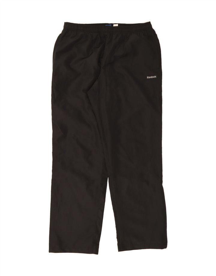 REEBOK Mens Tracksuit Trousers Large Black Polyester Vintage Reebok and Second-Hand Reebok from Messina Hembry 