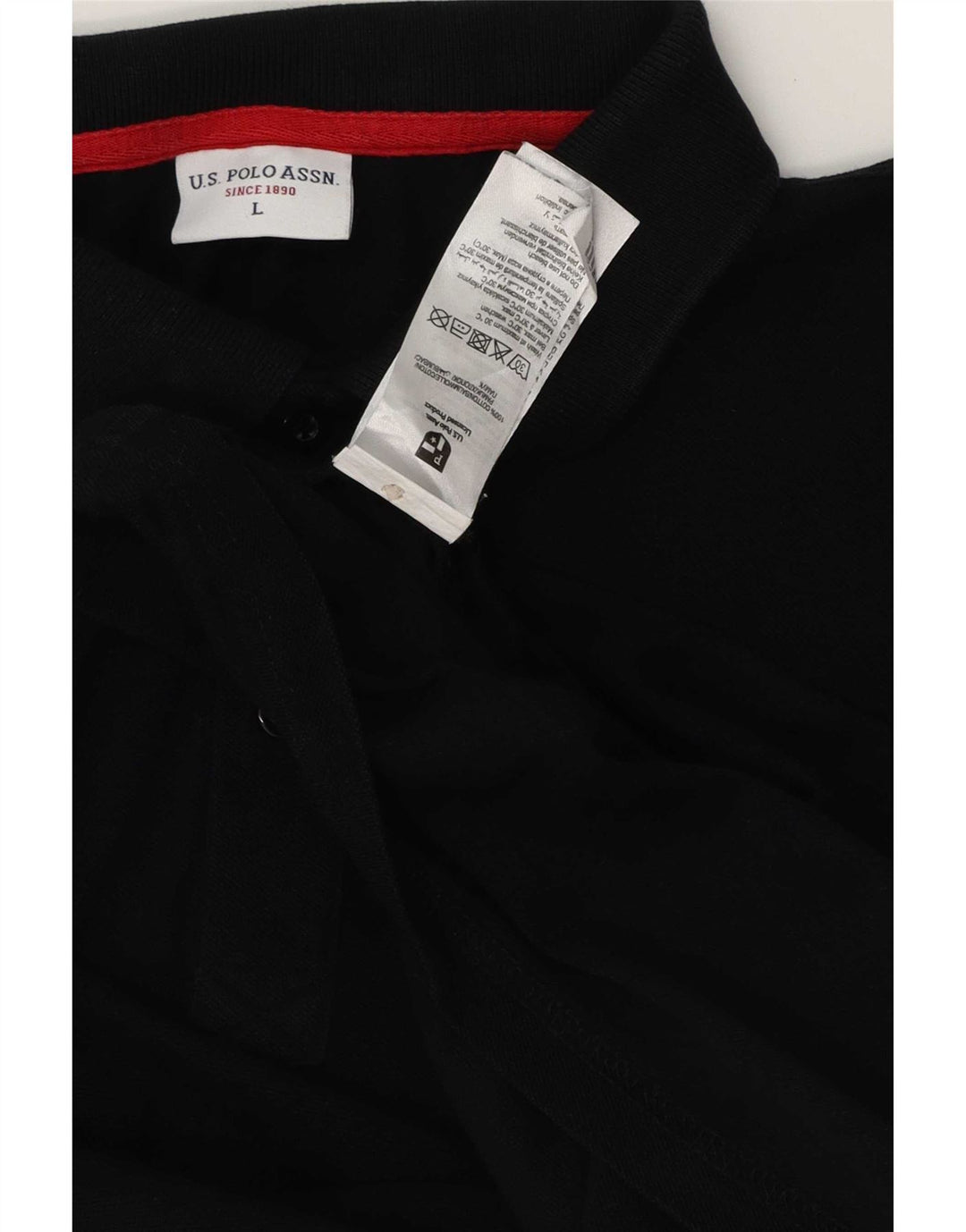 US Polo Assn. Koszula męska duża, czarna, bawełniana