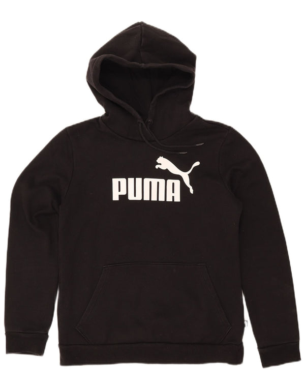 Damski sweter z kapturem i grafiką PUMA UK 10, mały, czarny, bawełniany
