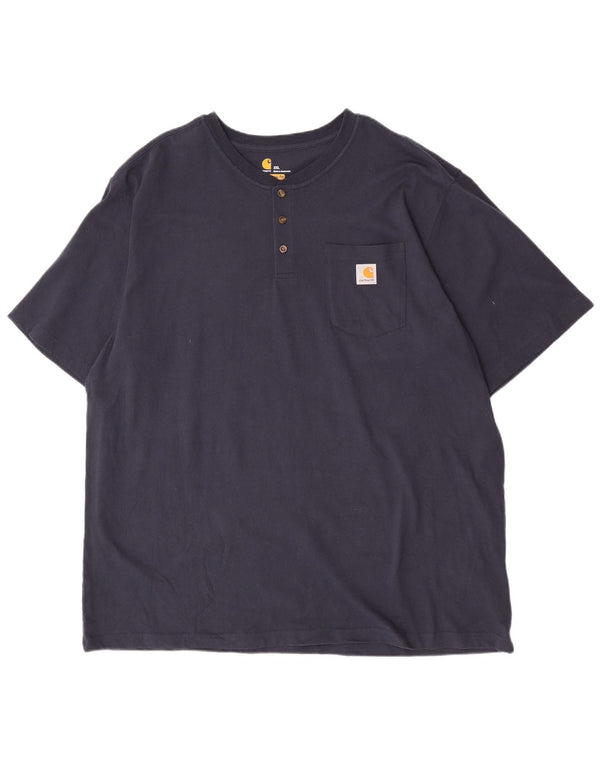 T-shirt męski Carhartt Original Fit, 2XL, granatowy, bawełniany
