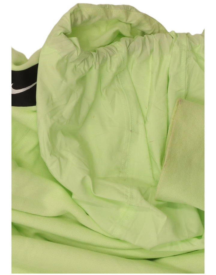 Męski sweter z kapturem Nike, mały, zielony, bawełniany