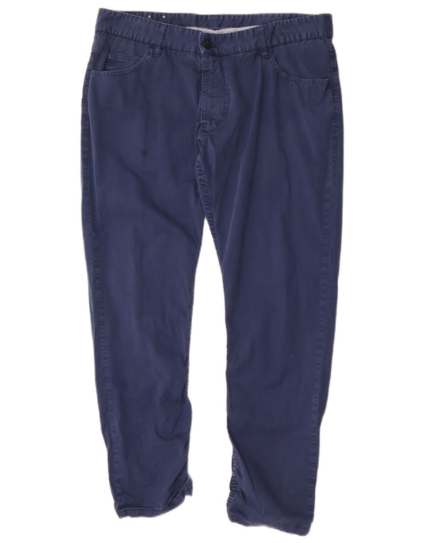 Męskie spodnie typu slim casual Zara EU 46 XL W36 L27 Niebieska bawełna