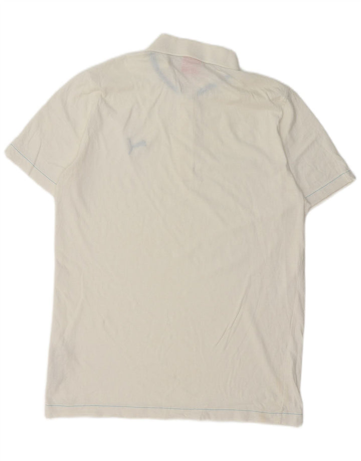 Męska koszulka polo PUMA, średnia biała bawełna