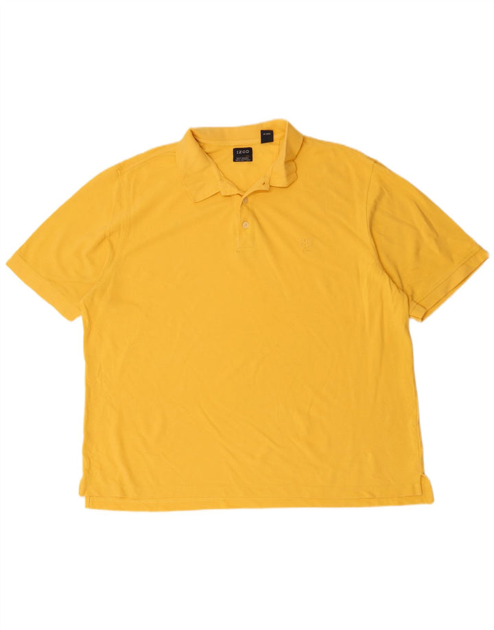 Męska koszulka polo IZOD XL, żółta, bawełniana