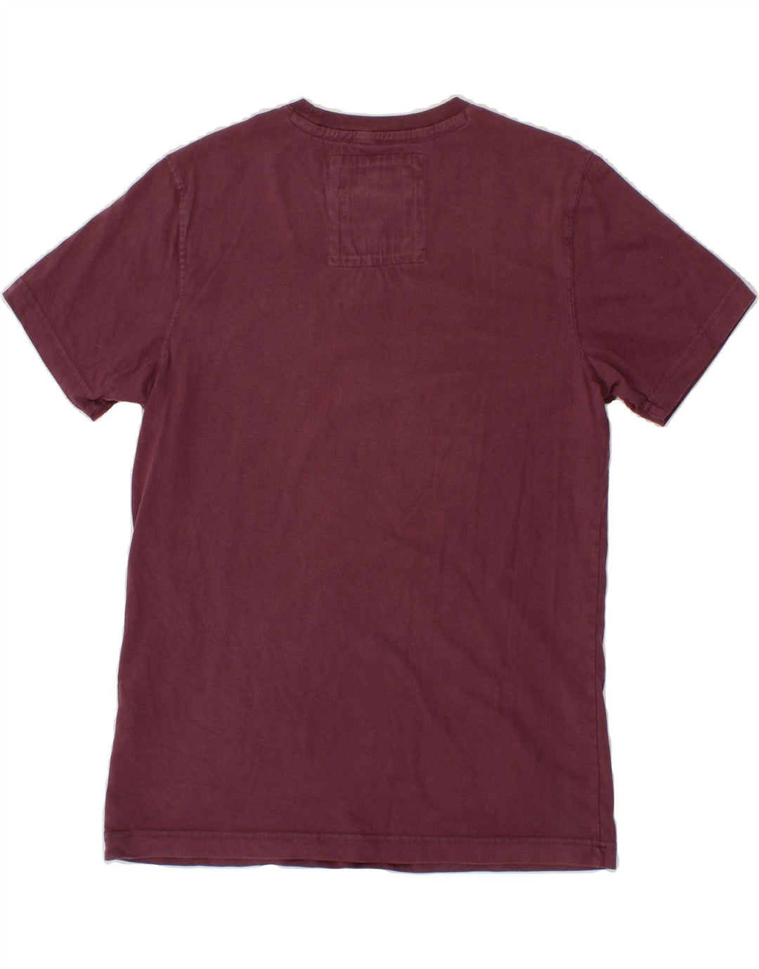 CREW CLOTHING Mens T-Shirt Top Small Maroon Cotton Vintage Crew Clothing and Second-Hand Crew Clothing from Messina Hembry 